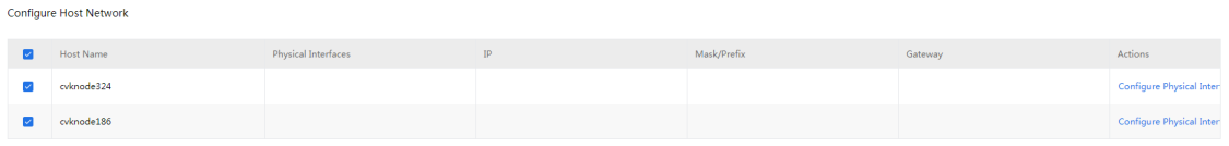 Selecting hosts for a vSwitch