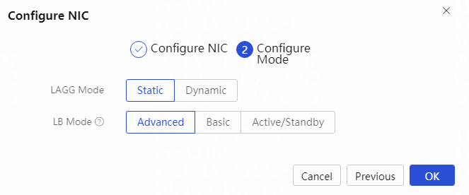 Confirming link aggregation and load balancing settings