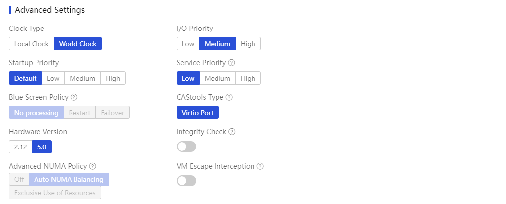 Setting the I/O priority